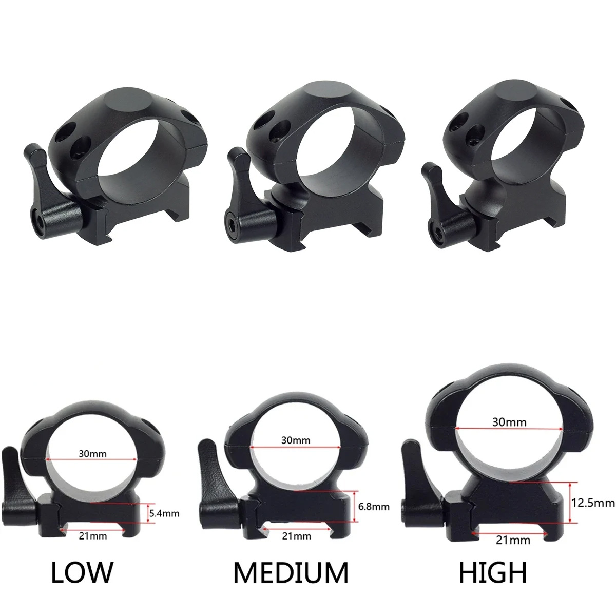 Outdoor Hunting Lab - 2 Buah/Pak 25.4Mm 30Mm Profil Menengah