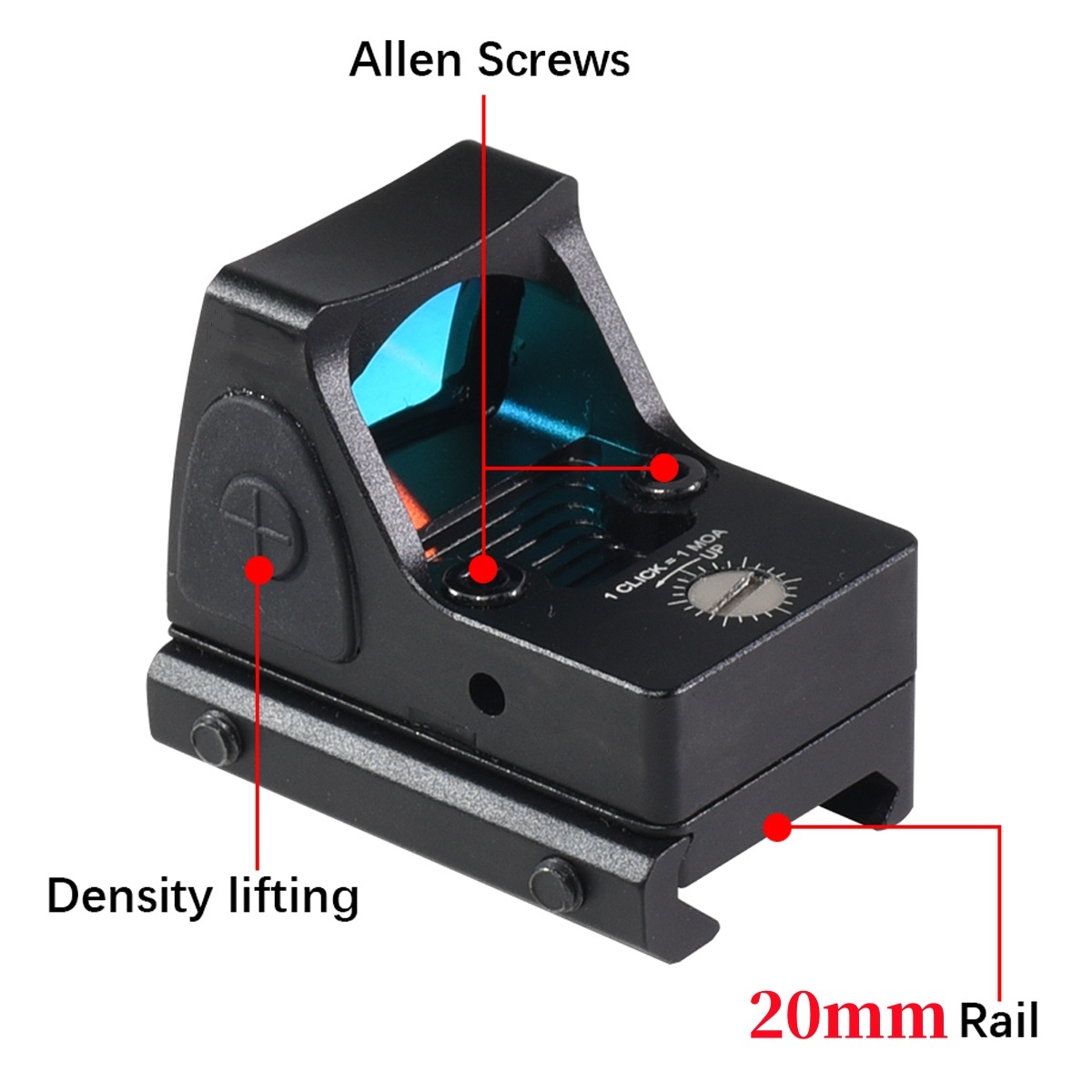 Mini Red Dot Sight Tactical Op - Outdoor Hunting Lab ulasan dan harga