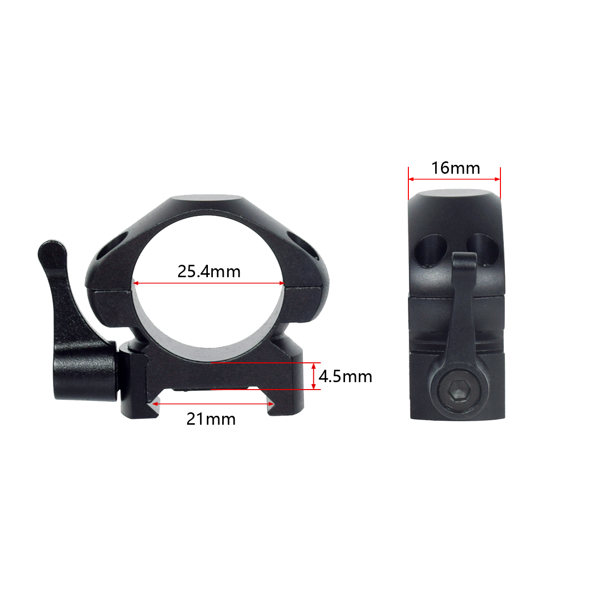 2 Buah/Pak 25.4Mm 30Mm Profil  - Outdoor Hunting Lab ulasan dan harga