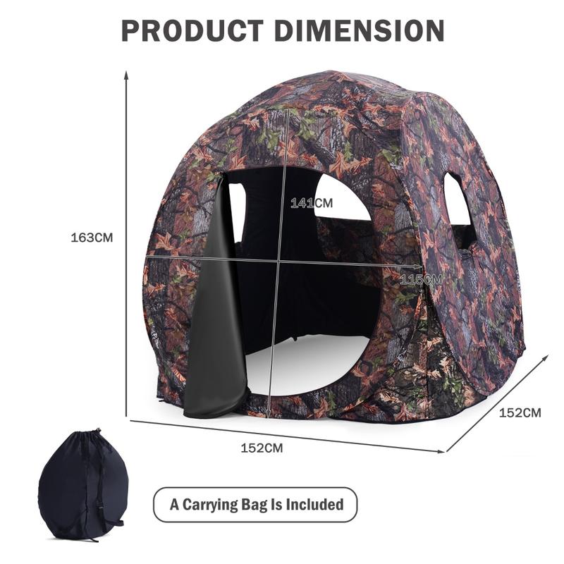 Tenda Berburu Pop Up 3 Orang,  - Hunting Outdoors ulasan dan harga