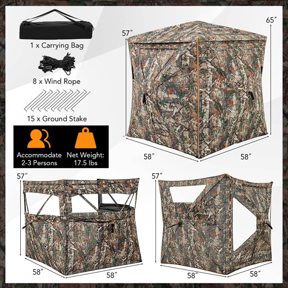 Tenda Berburu 5-in-1 yang Dapa - Hunting Outdoors ulasan dan harga