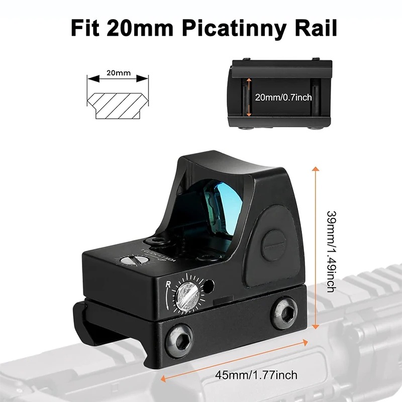 Red Dot Sight 3 MOA Reflex Opt - Outdoor Hunting Lab ulasan dan harga