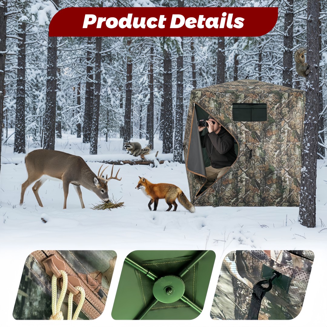 Tenda Berburu Pop-Up Kamuflase - Hunting Outdoors ulasan dan harga