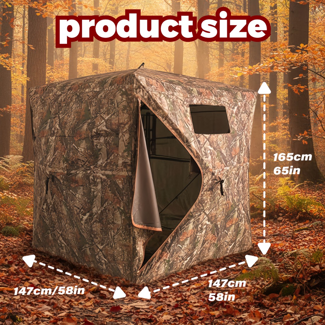 Tenda Berburu Pop-Up Kamuflase - Hunting Outdoors ulasan dan harga