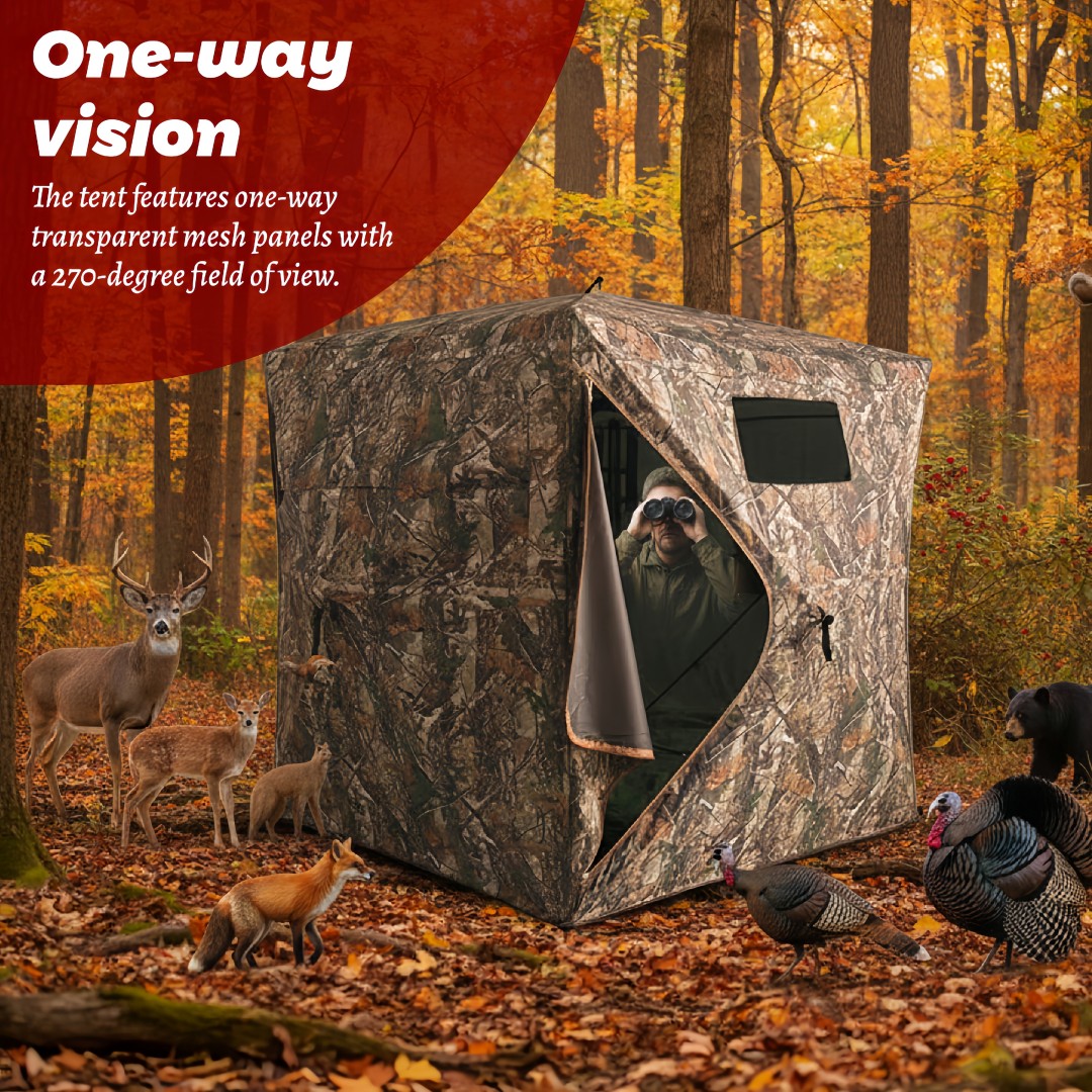 Tenda Berburu Pop-Up Kamuflase - Hunting Outdoors ulasan dan harga
